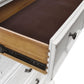 Clara 4 Pc Distressed White Finish Bedroom Set