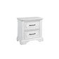 Clara 4 Pc Distressed White Finish Bedroom Set