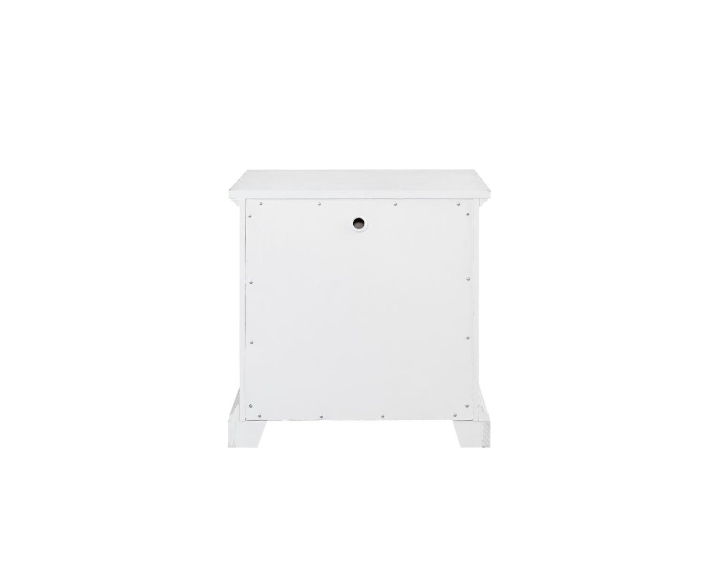 Clara 4 Pc Distressed White Finish Bedroom Set
