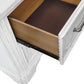 Clara 4 Pc Distressed White Finish Bedroom Set