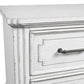 Clara 4 Pc Distressed White Finish Bedroom Set