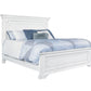 Clara 4 Pc Distressed White Finish Bedroom Set
