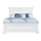 Clara 4 Pc Distressed White Finish Bedroom Set