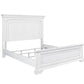 Clara 4 Pc Distressed White Finish Bedroom Set