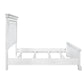 Clara 4 Pc Distressed White Finish Bedroom Set
