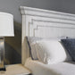 Clara 4 Pc Distressed White Finish Bedroom Set