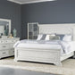 Clara 4 Pc Distressed White Finish Bedroom Set
