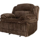 F8134 Chocolate Glider Recliner