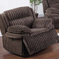 F8134 Chocolate Glider Recliner