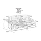 F8136 Fur Like Jumbo Corduroy Sofa Set