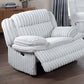 F8141 Light Gray Glider Recliner