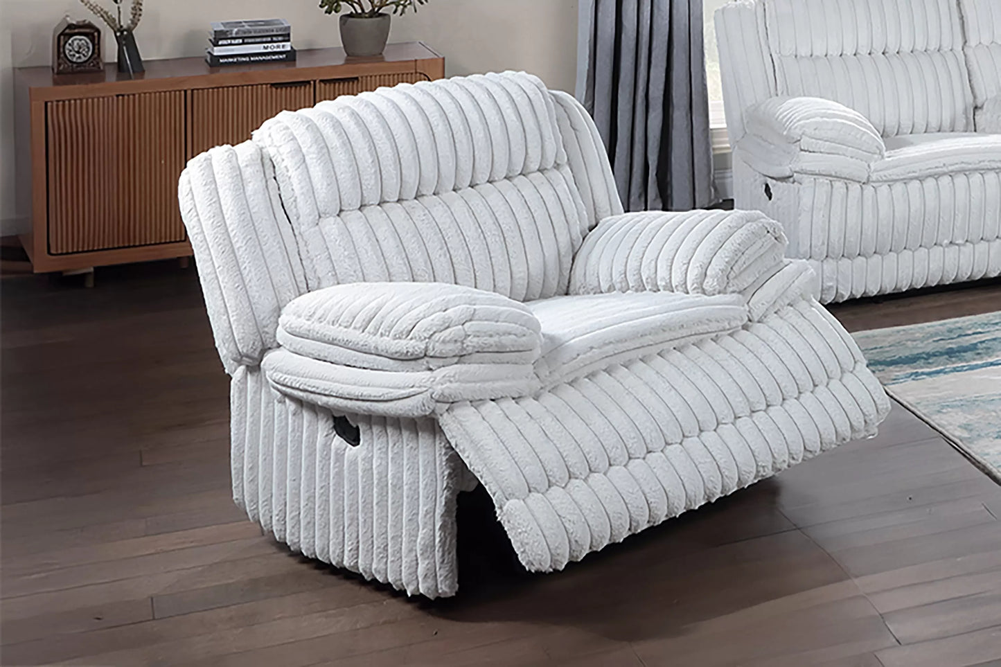 F8141 Light Gray Glider Recliner