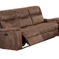 Poundex F8153 Walnut Motion Sofa & Love