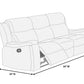 Poundex F8153 Walnut Motion Sofa & Love