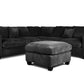 Poundex F8302 Corduroy 4 Pc Sectional