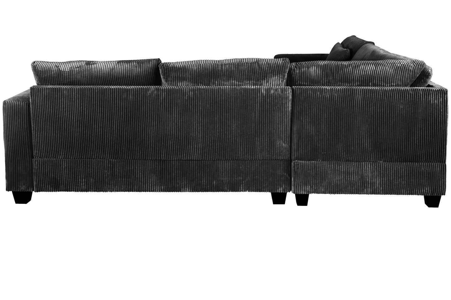 Poundex F8302 Corduroy 4 Pc Sectional