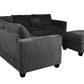 Poundex F8302 Corduroy 4 Pc Sectional