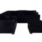 Poundex F8353 Black Jumbo Corduroy Sectional