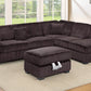 F8377 Reversible 3 Pc Sectional Storage Ottoman