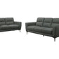 Poundex F8419 Antracite Gray Sofa & Loveseat