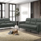 Poundex F8419 Antracite Gray Sofa & Loveseat