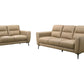 F8420 Taupe Leather Sofa & Loveseat