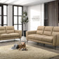 F8420 Taupe Leather Sofa & Loveseat