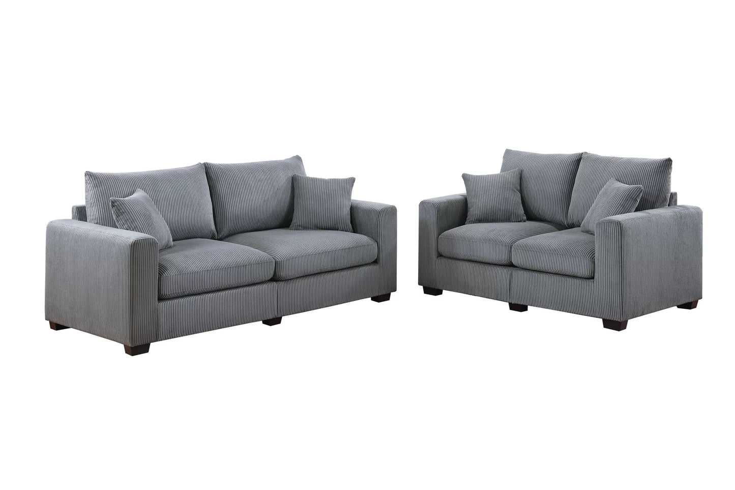 F8427 Sofá y Loveseat Poundex - 2 Colores