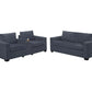 Poundex F8459 Corduroy 2 Pc Sofa Set