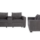 Poundex F8459 Corduroy 2 Pc Sofa Set