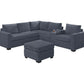 F8457 Reversible 4 Pc Sectional w/Ottoman