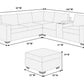 F8457 Reversible 4 Pc Sectional w/Ottoman