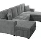 F8578 3 Pc Convertible Sectional - 4 Colors
