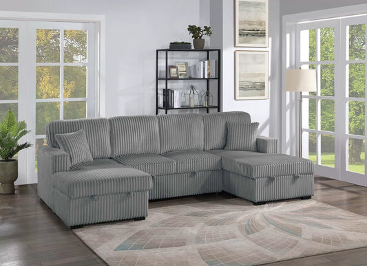 F8578 3 Pc Convertible Sectional - 4 Colors