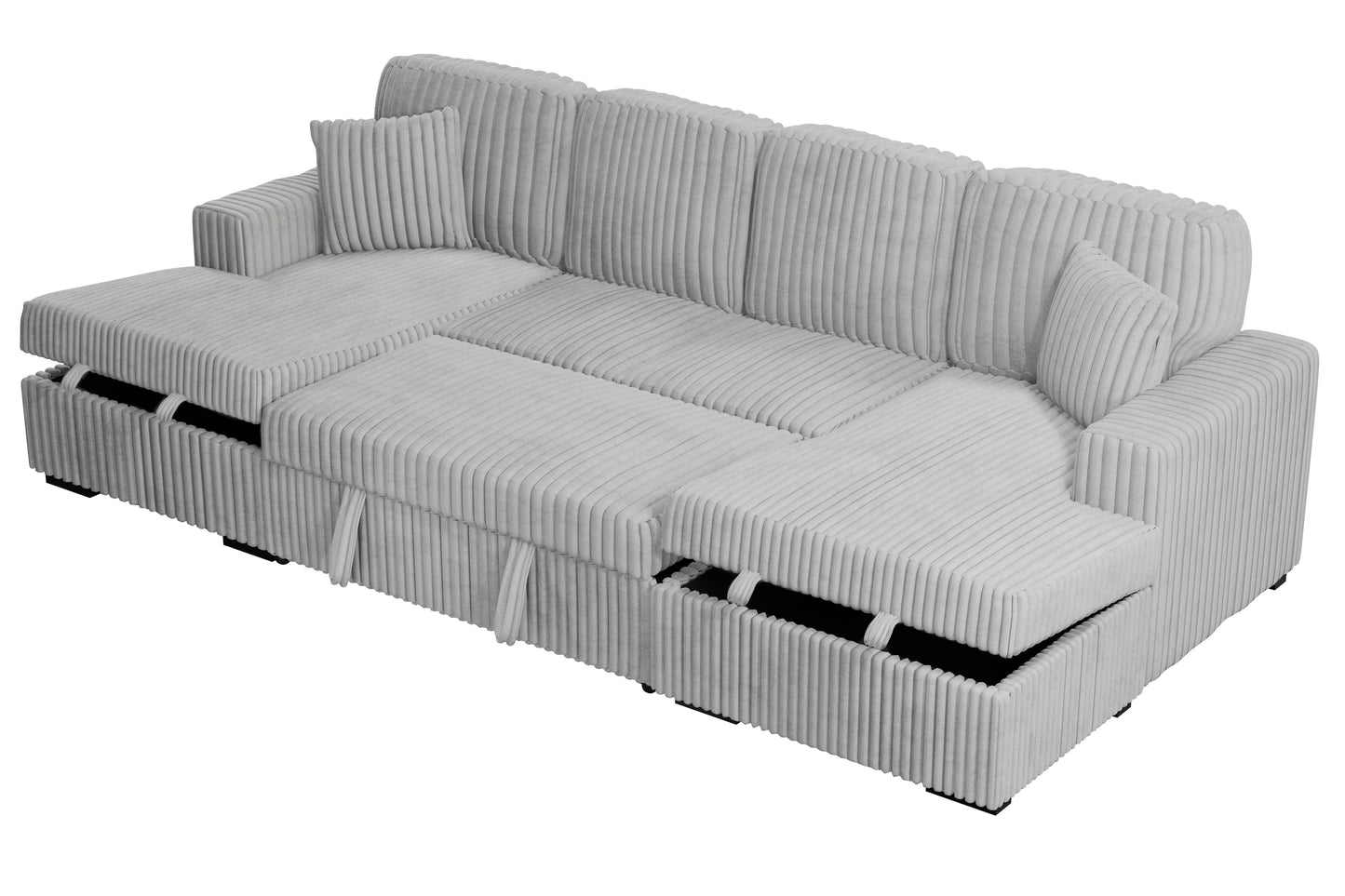 F8578 3 Pc Convertible Sectional - 4 Colors