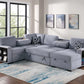 F8561 Boucle 4 Pc Convertible Sectional