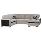 F8562 Boucle 4 Pc Beige Sectional