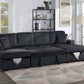 F8578 3 Pc Convertible Sectional - 4 Colors