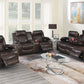 Poundex F86403 Motion 3 Pc Sofa Set - 2 Colors