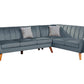F8870 Monty 2 Pc Sectional Dark Grey
