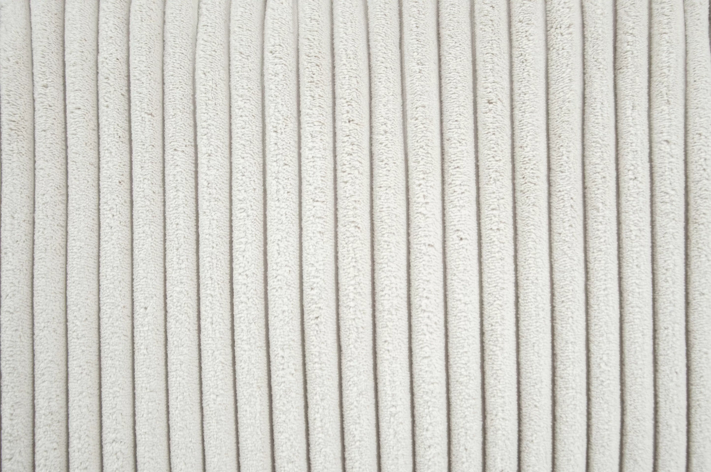 F8891 Poundex 4 Pc Sectional Ivory Corduroy