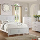 F9270 Poundex Arctic 4 Pc White Bedroom Collection