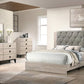 F9561 Cream Bedroom Set 4 Pc King