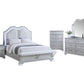 F9671 Gray 4 Pc Bedroom Set w/LED Headboard