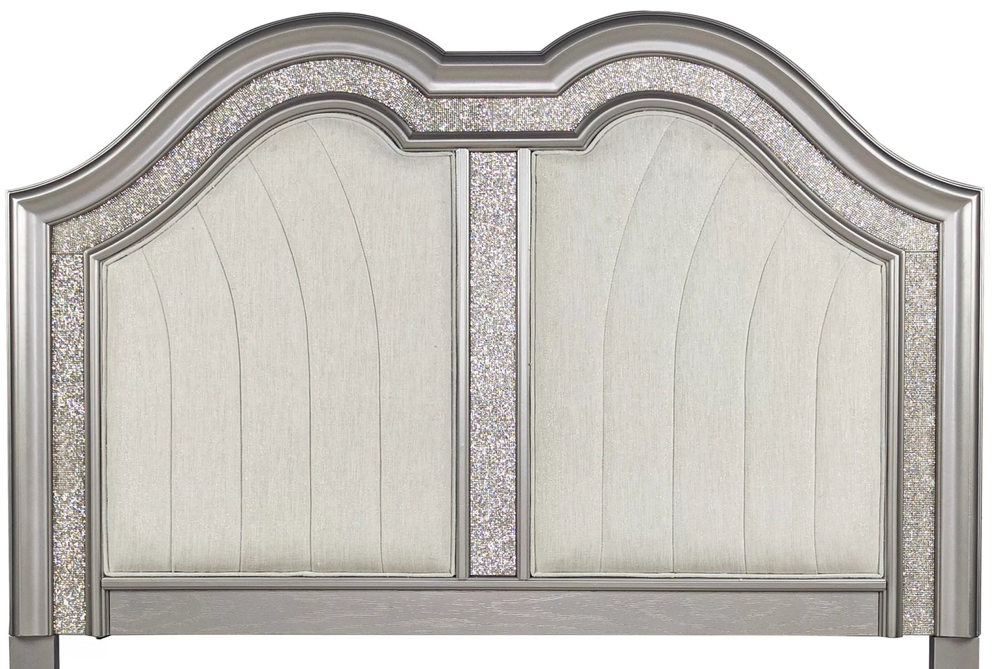 F9671 Gray 4 Pc Bedroom Set w/LED Headboard