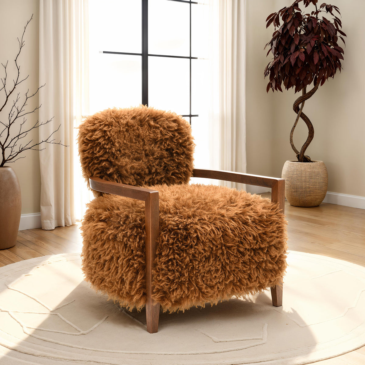 Eramo Fabric Accent Chair 4 Colors