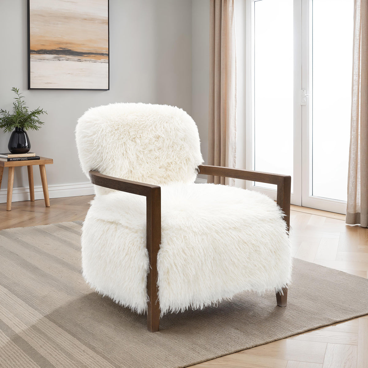 Eramo Fabric Accent Chair 4 Colors