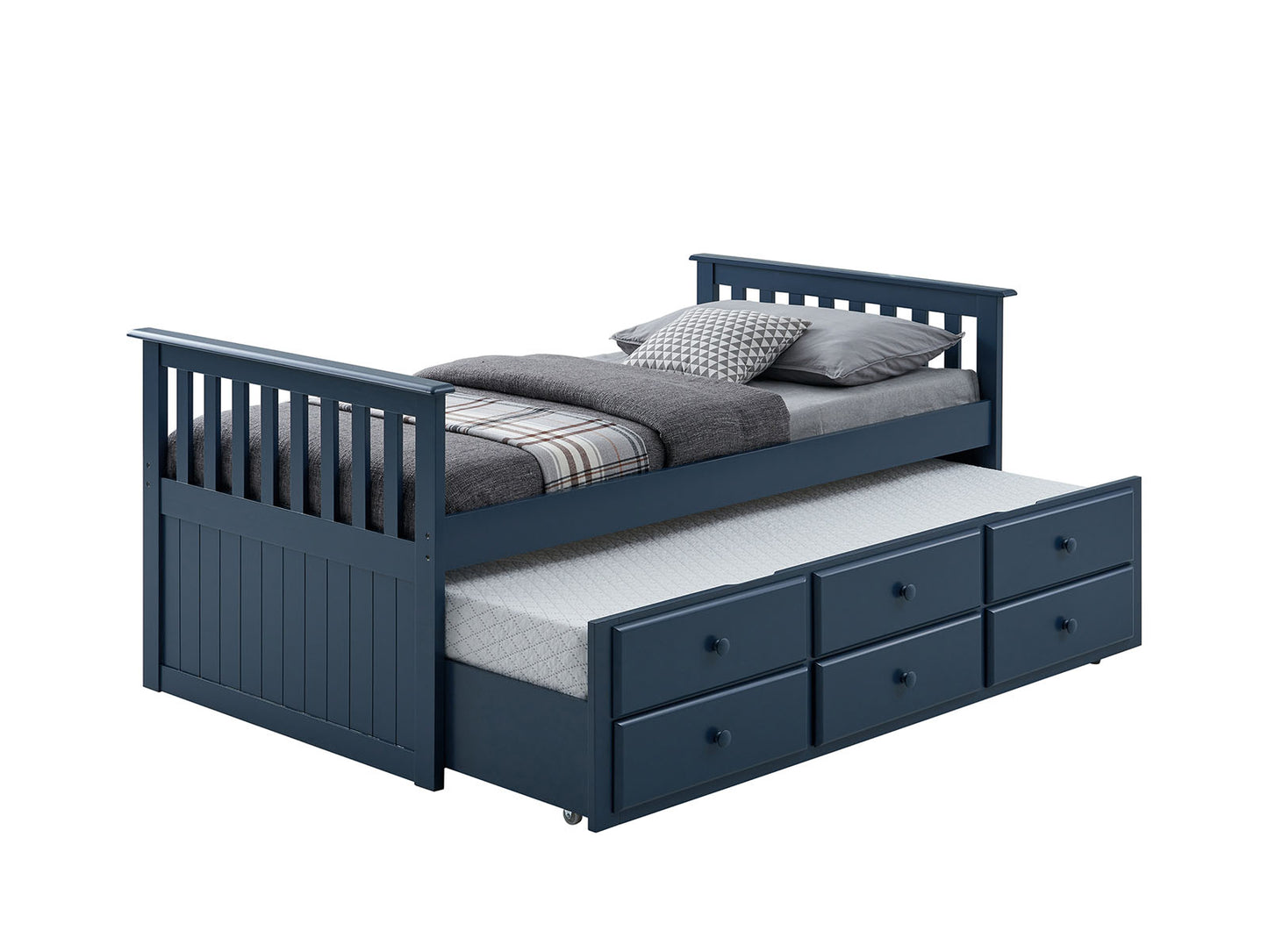 Clemens Captain's Bed w/Trundle FM-BK101