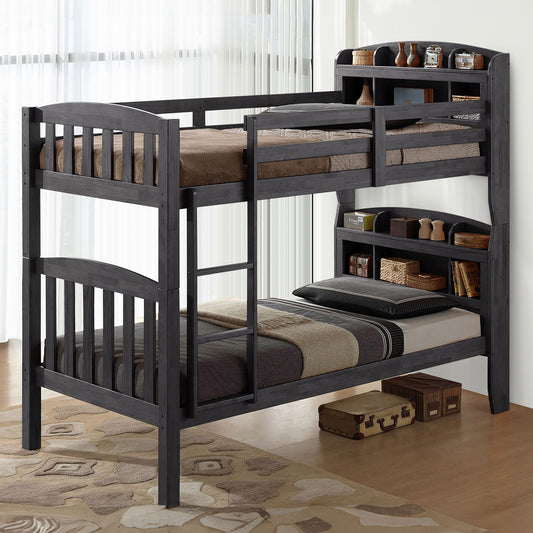 Stutsman Twin Twin Bunk Bed FM-BK106GY-T-BED