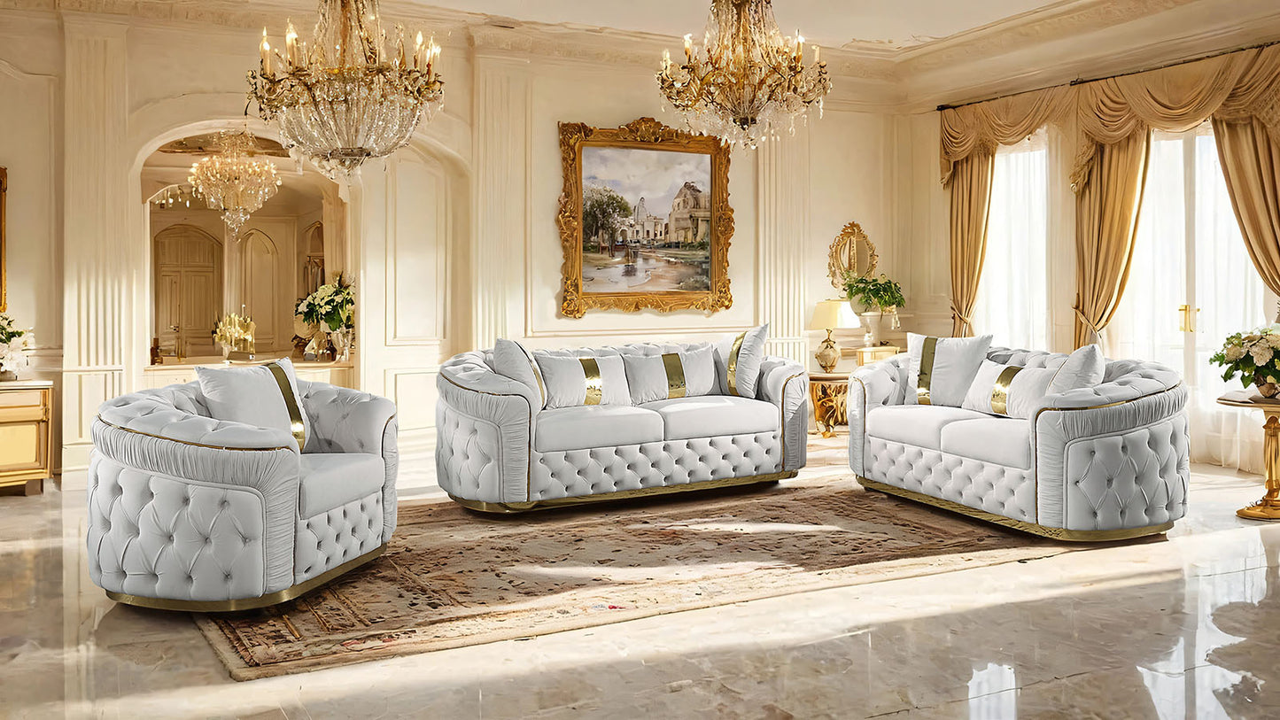 Alelpha 2 Pc Living Room Sofa Set FM67002